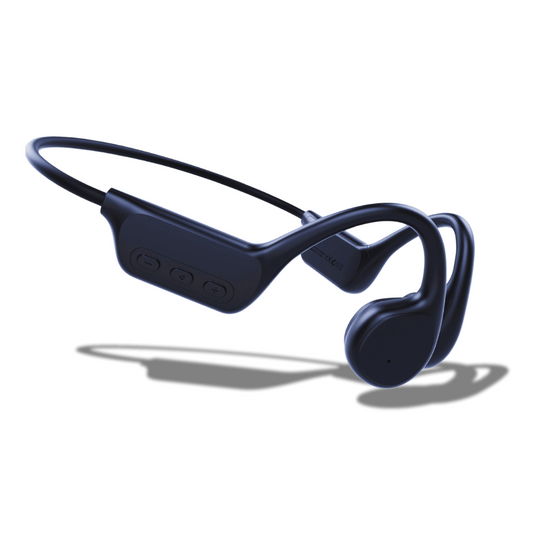 Black bone conduction headphones