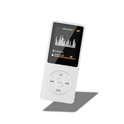 white bluetooth mp3 player