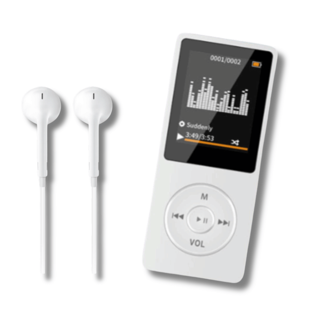 white mp3 player bluetooth 5.3